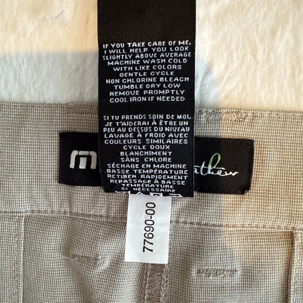 Travis Mathew Men's Flat Front Shorts Light Taupe - Picture 7 of 9